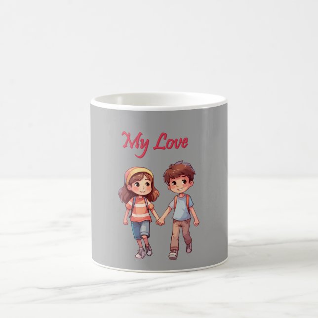 Magie der Liebe der Kindheit: Tasse für besondere  (Mittel)