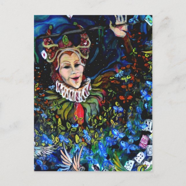 Magie der Nachtpostkarte Postkarte (Vorderseite)