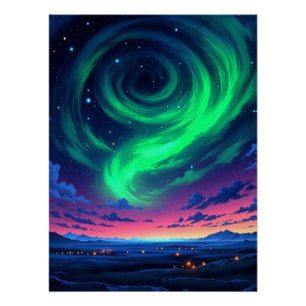 Magie der Nordlichter Poster