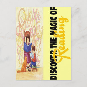 Magie des Lesens Postkarte