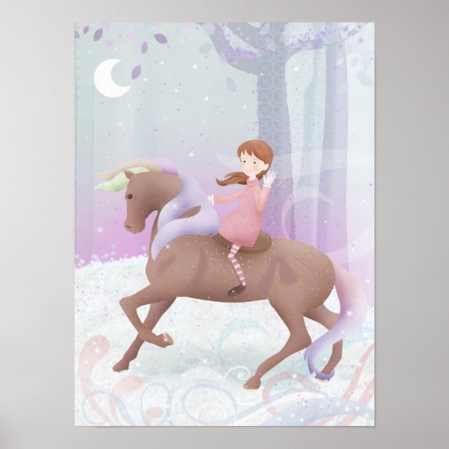 Magie des Pony-Poster-Druck Poster (Vorne)