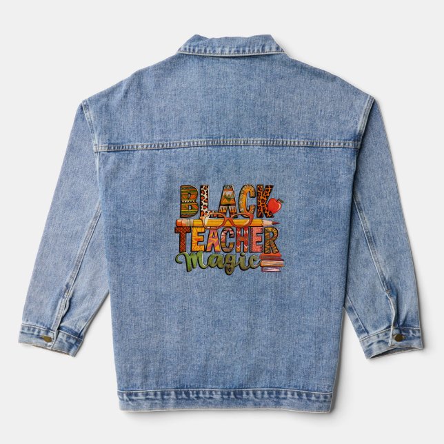 Magie des Schwarzen Lehrers: Stiltraining Jeansjacke (Rückseite)