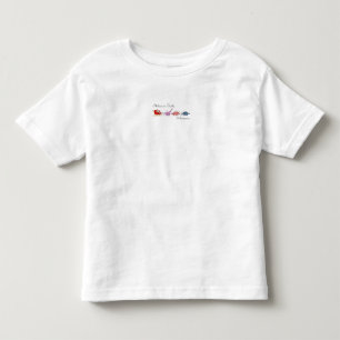 "Magie des Weihnachtsmanns und der Dinosaurier" Kleinkind T-shirt