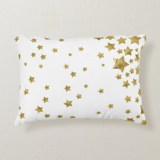 Magie étoilée - coussin lombaire blanc