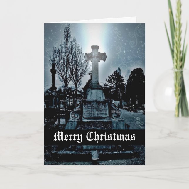 Magie im Friedhof Gothic Frohe Weihnachten (Vorderseite)