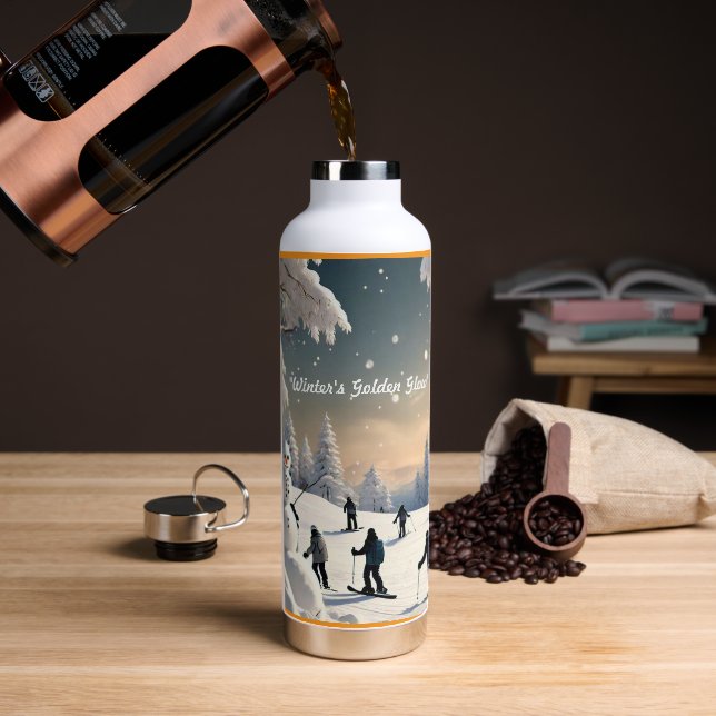 "Magie im Schnee" Trinkflasche (Kaffee)