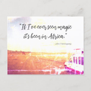 Magie in Afrika Poster Canvas Print Mouse Pad Postkarte