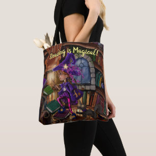 Magie in der Bibliothek 'Lesen ist Magisch' Tasche