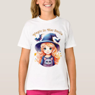 Magie in ihrem Lächeln – Halloween-T-Shirt für Kin T-Shirt
