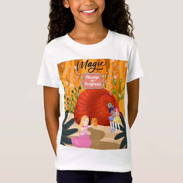 Magie in Progress Girls' Fine Jersey-T - Shirt (Vorderseite)