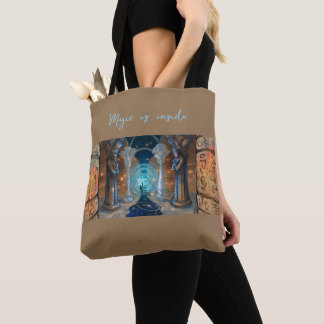 Magie ist in Fantasy-Magie-Kunst Tasche