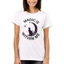 Magie ist in mir Katze + Mond