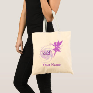 Magie ist real Violette Feen-Fantasie-Tasche Tragetasche