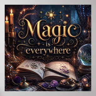 Magie ist überall Enchanted Glow Poster