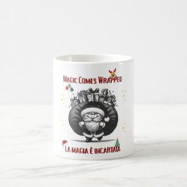 Magie kommt verpackt – Zweisprachiges Weihnachtsde Kaffeetasse