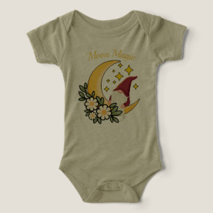 Magie Lunaire Gnome Mignon sur Illustration Floral