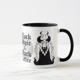 Magie noire et tasse de café noir