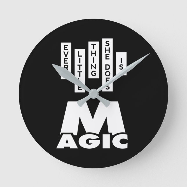 Magie Runde Wanduhr (Vorderseite)