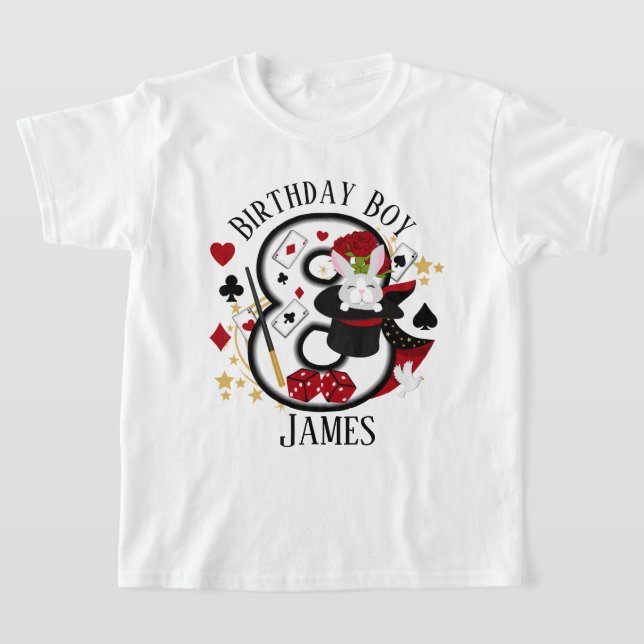Magier Acht Geburtstag Shirt Magie Geburtstag (Ablage )