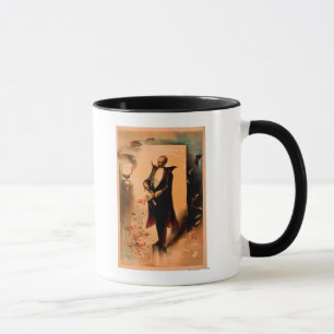 Magier, der Rosen Hut-Plakat herauszieht Tasse