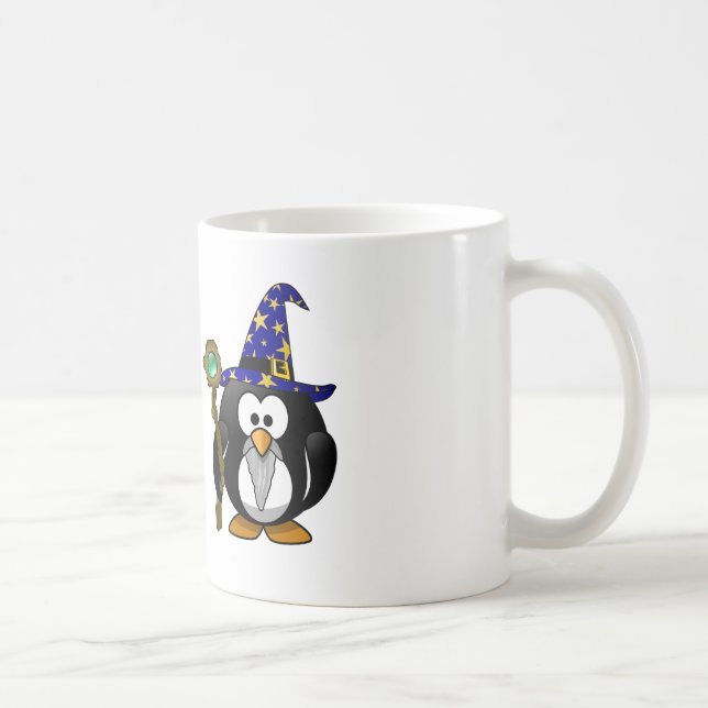 Magier-Pinguin Kaffeetasse (Rechts)