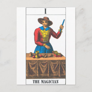 Magier Postkarte