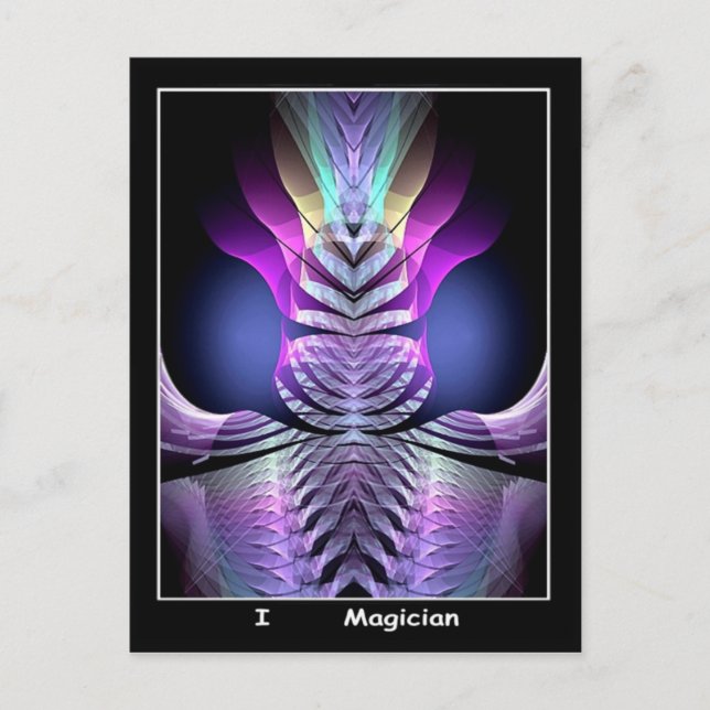 Magier Postkarte (Vorderseite)