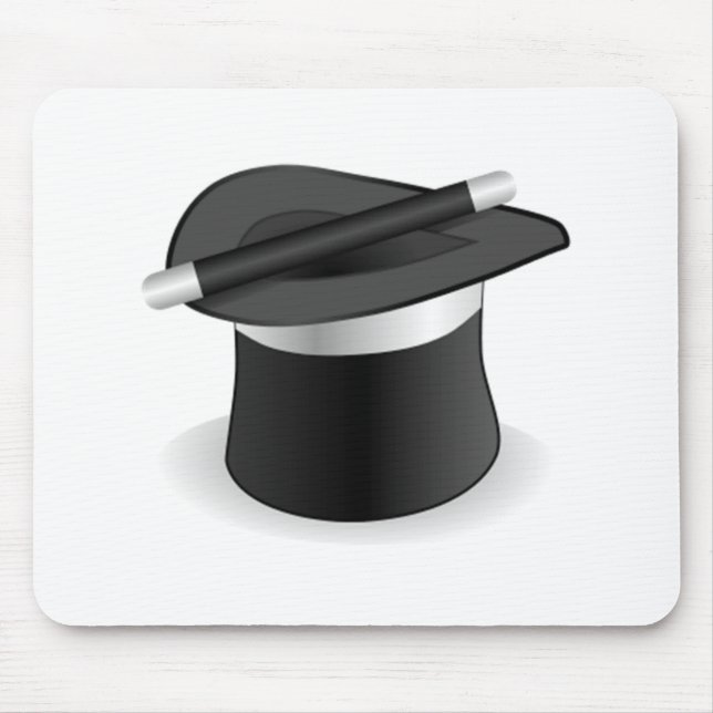 Magier-Stab und Hut Mousepad (Vorne)