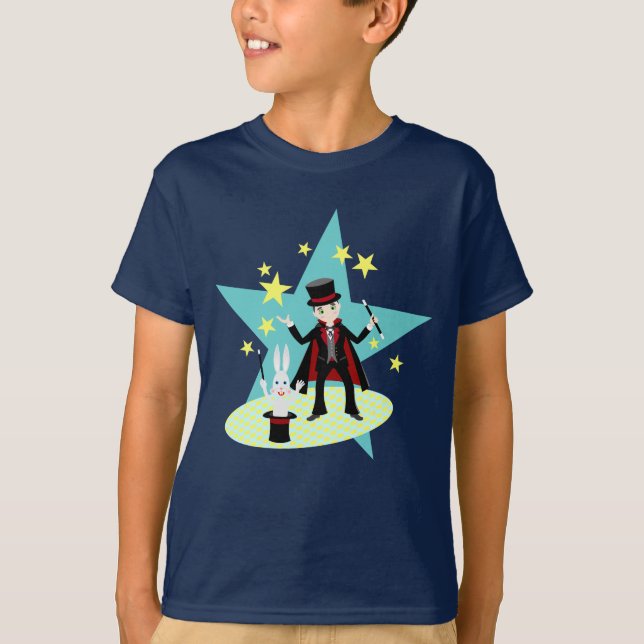 Magierkindergeburtstags-Party T-Shirt (Vorderseite)