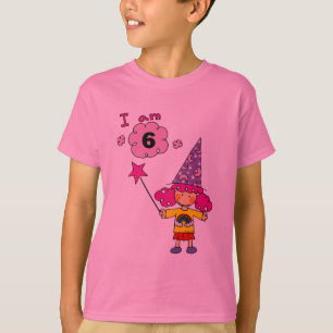 Magiermädchen mit 6-Jährigen T-Shirt