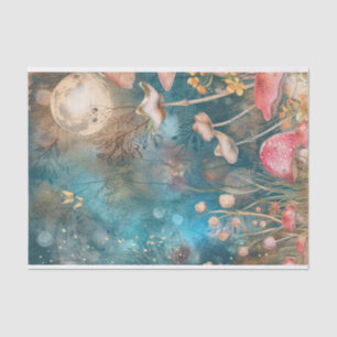 Magikal Moonlit Fairy Garden Dekoupage Seidenpapier