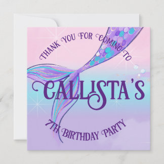 Magique Queue de sirène Merci Cartes