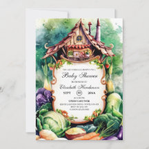 Magisch farbenfrohe Farmer's Market Babydusche