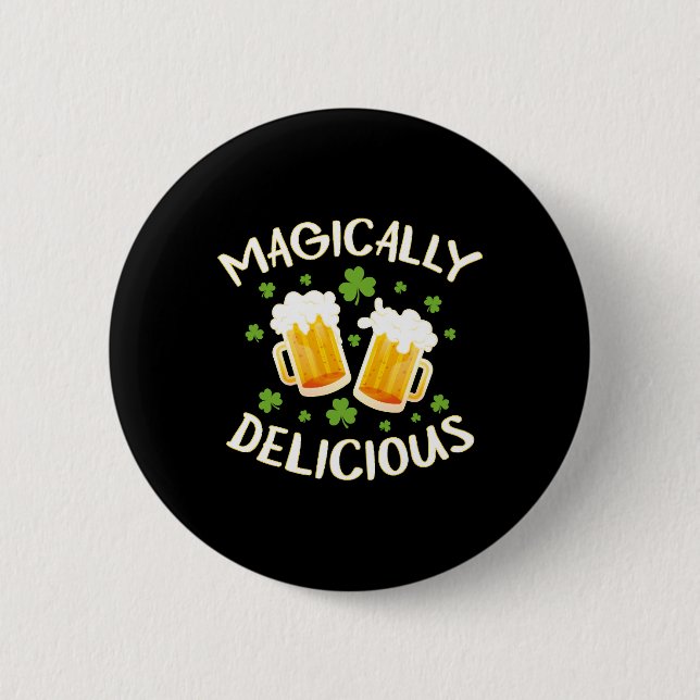 Magisch köstliche Bier Drinks Irish Team St Button (Vorderseite)