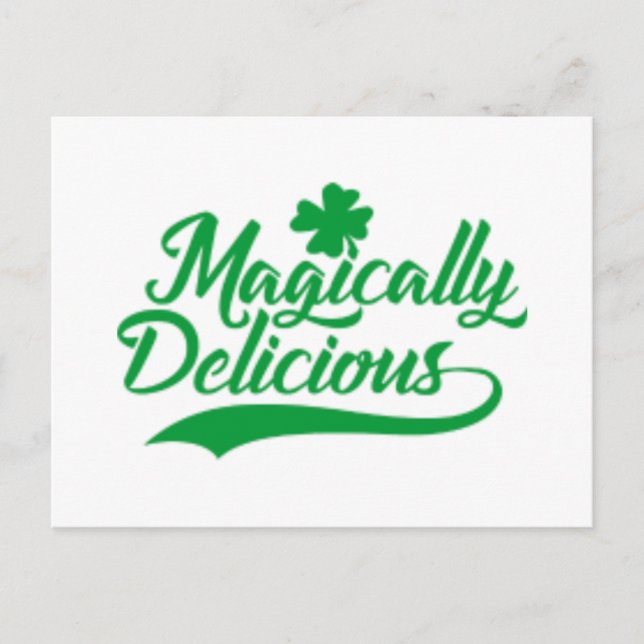 Magisch köstlicher St. Patrick's Day Postkarte (Vorderseite)