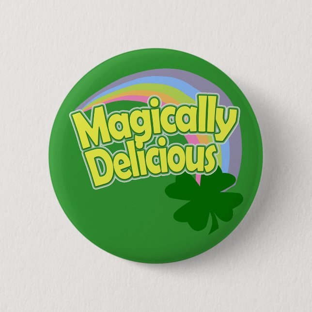 Magisch köstliches Knopf-Button Button (Vorderseite)
