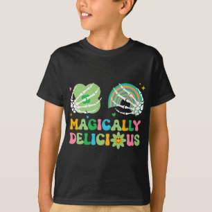 Magisch leckere Patricks Day Skelett Hände Lu T-Shirt