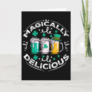 Magisch leckeres St. Patricks Day Biertrinken Karte