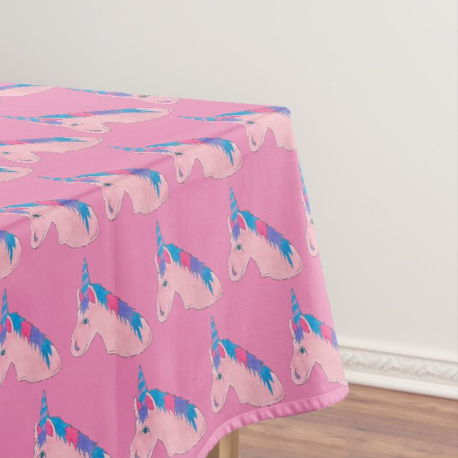 Magisch rosa Lila Horn Unicorn Pferd Mythisch Tischdecke (Beispiel)