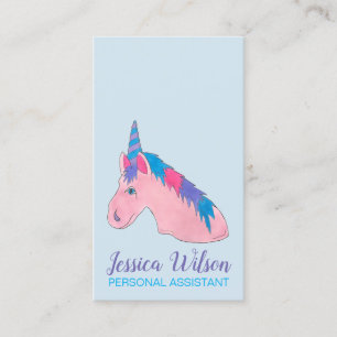 Magisch rosa Lila Mythische Horse Unicorn Liebe Visitenkarte
