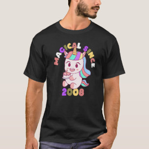 Magisch Seit 2008 Einhorn 14. Geburtstag T-Shirt