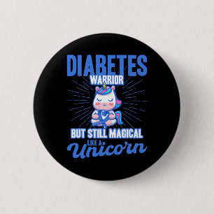Magisch wie ein Einhorn-Diabetes-Bewusstsein Button