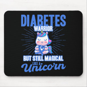 Magisch wie ein Einhorn-Diabetes-Bewusstsein Mousepad