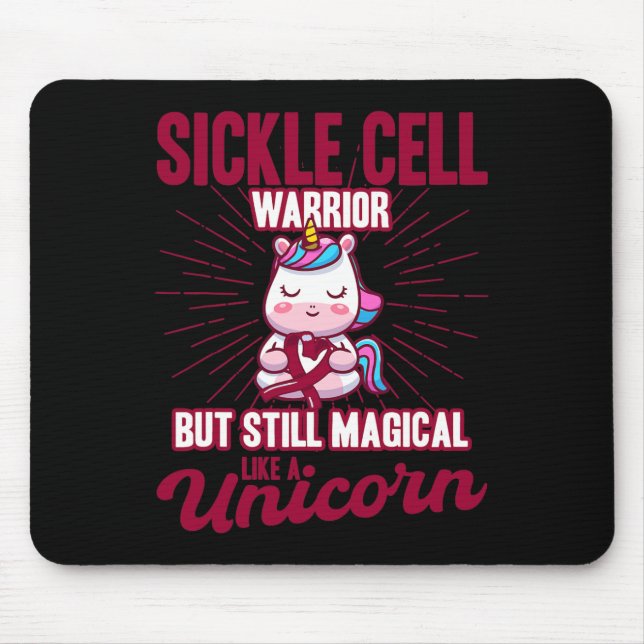 Magisch wie ein Einhorn-Sichelzellenbewusstsein 1 Mousepad (Vorne)