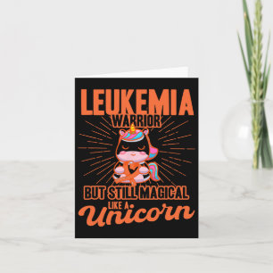 Magisch wie ein Leukämie-Bewusstsein Einhorn  Karte