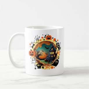 Magische 3D Halloween-Portal-Tasse Kaffeetasse