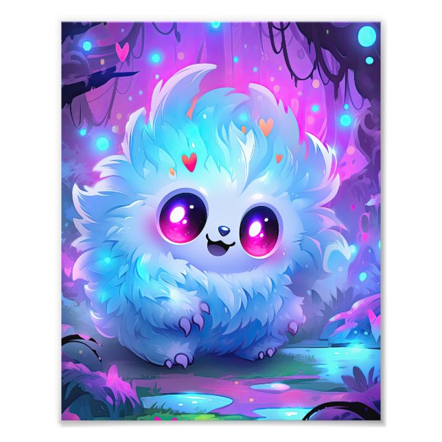 Magische Adorable-Kreatur Fotodruck (Vorne)