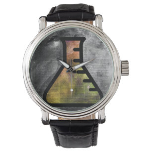 Magische Alchimie-Phiole über Dictionart Seite Armbanduhr