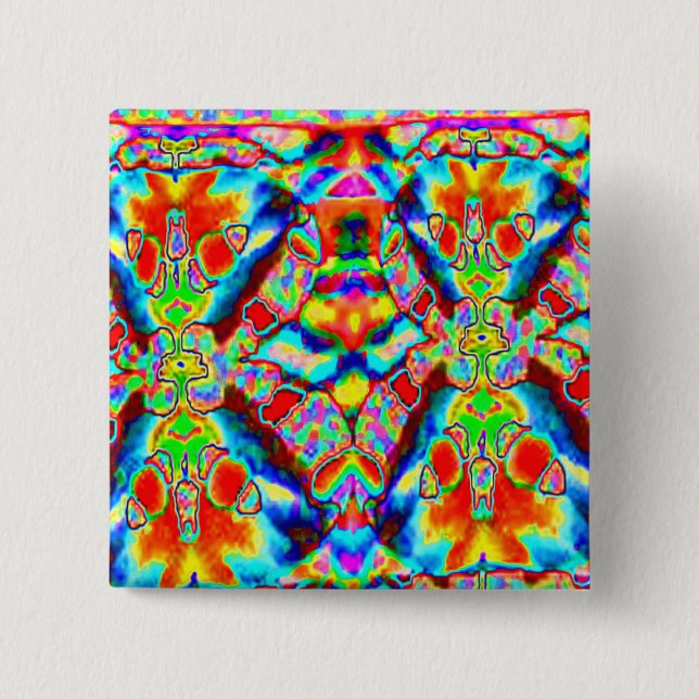 Magische alienmuster button (Vorderseite)