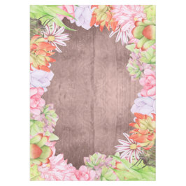 Magische Aquarellsukkulturen braun Tischdecke